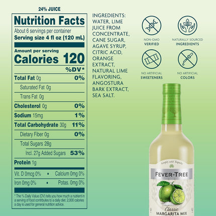 SourceToHome FuenteACasa Fever-Tree, Mix Margarita Classic, 25.36 Fl Oz — Home & Lifestyle