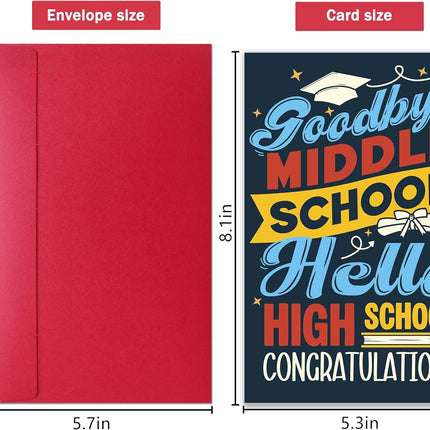 Funny Middle School Graduation Congratulations Card