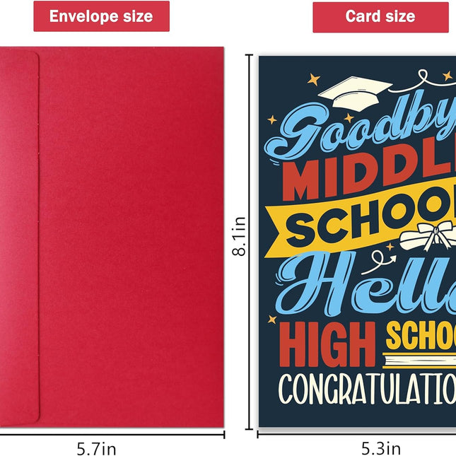Funny Middle School Graduation Congratulations Card