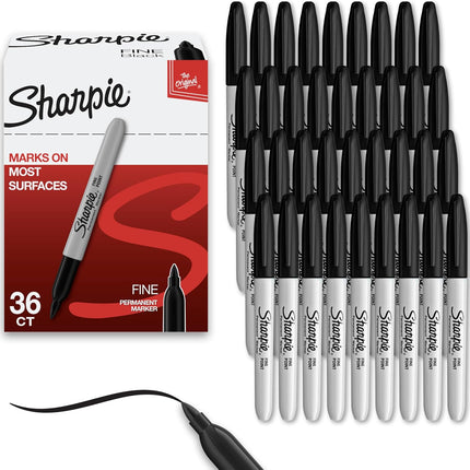 SourceToHome FuenteACasa Sharpie Permanent Markers, Bulk Set, Fine Tip Markers — Home & Lifestyle