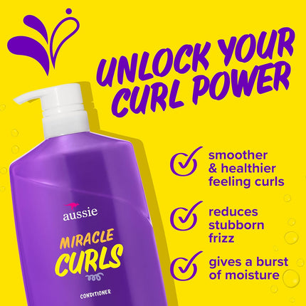 Miracle Curls Conditioner with Coconut Oil, Paraben Free, 26.2 oz