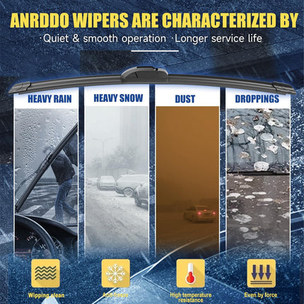 3 Wipers Factory Replacement For Original Equipment Windshield Wiper Blades (Set of 3)