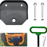 Hitch Plate with 1/2" Pin, R Clip, 2 Pcs Bolts & Nuts, Universal Heavy Duty Zero Turn Mower Trailer Hitch