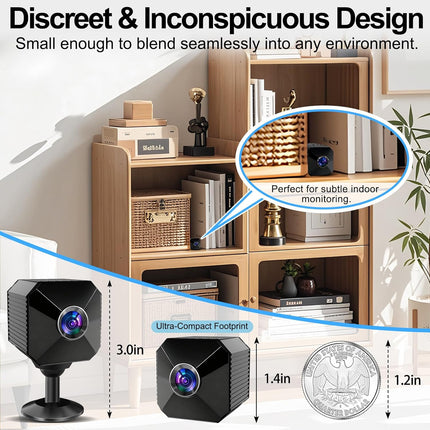 Mini 4K Wireless Indoor Security Camera