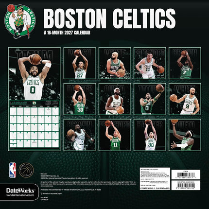 2027 Boston Celtics Wall Calendar