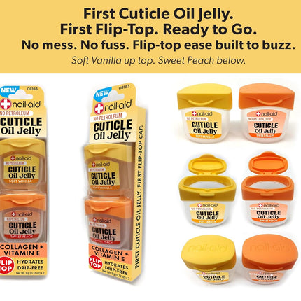 Cuticle Oil Jelly, Press-On Friendly Non-Drip Treatment