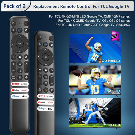 Only for TCL-Google-TV-Remote-Control Replacement,RC813 Compatible with TCL — Smart Tech