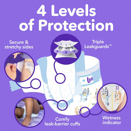 Size 5 Platinum Protection Baby Diapers, 172 Count