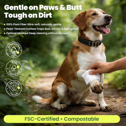 PawHaven RefugioPata Unscented Dog Wipes & Cat Wipes (4x50 Packs) — Pet Supplies