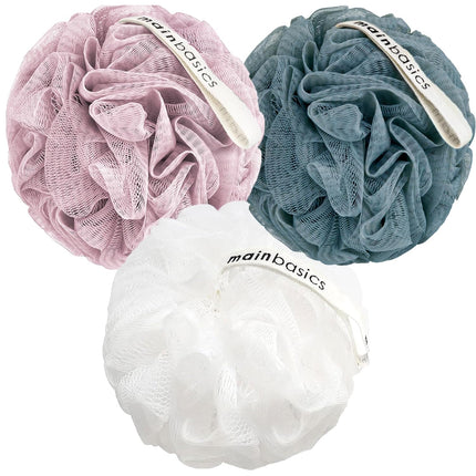 GlowEssence EsenciaLuz MainBasics Bath Shower Loofah Sponge Pouf Body Scrubber Exfoliator Body — Beauty & Self-Care