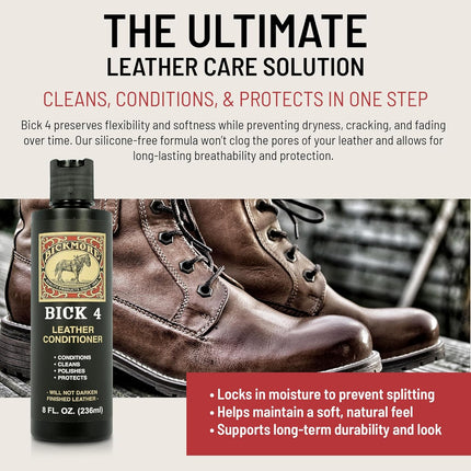 8 oz Leather Cleaner & Conditioner for Smooth Finished Leathers