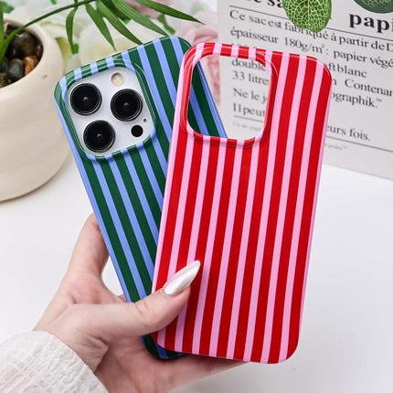 Pink and Yellow Striped Soft TPU Case for 6.1-Inch 13/14 Models