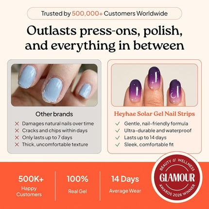 PawHaven RefugioPata Heyhae Semi Cured Gel Nail Strips — Pet Supplies