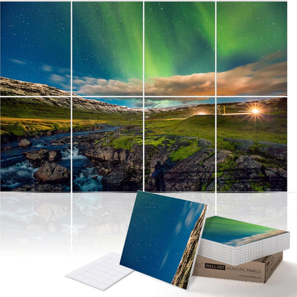 Masterpiece Acoustic Art Panels, 8-Pack 12" x 16" Sound Absorbing Wall Art Panels