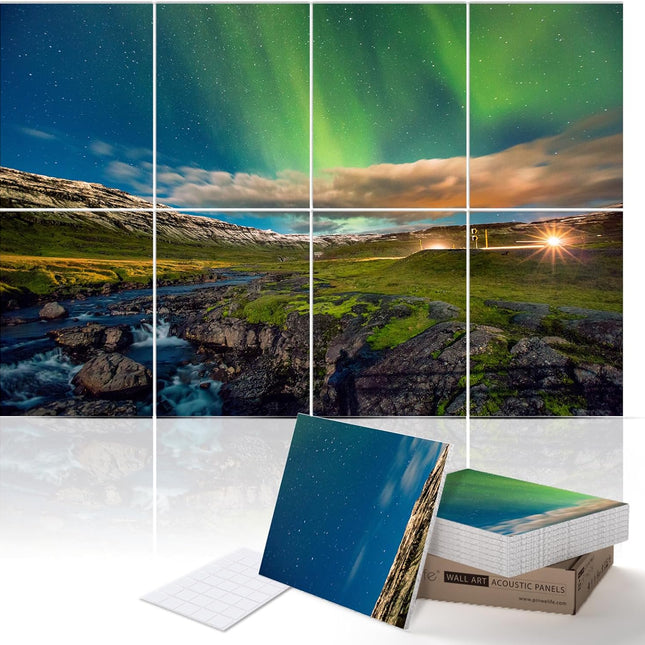 Masterpiece Acoustic Art Panels, 8-Pack 12" x 16" Sound Absorbing Wall Art Panels