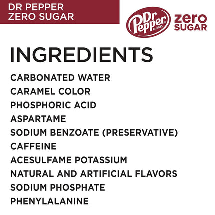 Zero Sugar Soft Drink - 12 oz, 12 pk