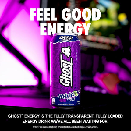 Grape Energy Drink 12-Pack, 16 oz Cans