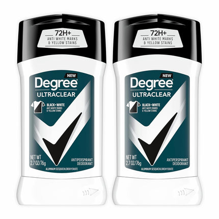 Men UltraClear Black + White Antiperspirant Deodorant, 2 Count, 2.7 oz