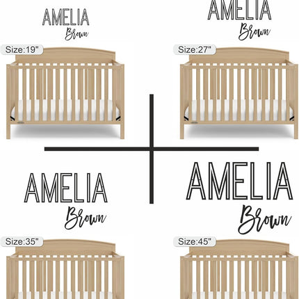 Personalized Wooden First and Middle Name Nursery Sign