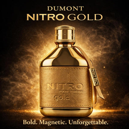 Nitro Gold Extrait de Parfum 3.4 fl oz Unisex Citrus Woody Amber Fragrance