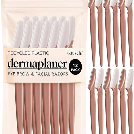 Terracotta Dermaplane Facial Razors, 12 pcs