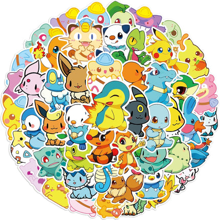 50-Piece Cartoon Game Monster Waterproof Vinyl Sticker Pack