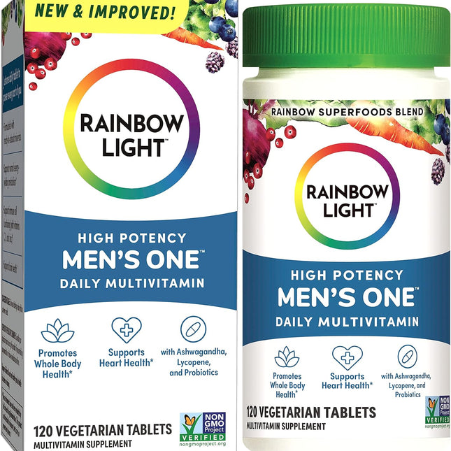 Rainbow Light High Potency Men's One Daily Multivitamin -- 120 Vegetarian Tablets