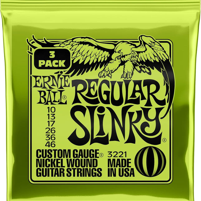 10-46 Nickel Wound Electric Guitar Strings 3-Pack (P03221)