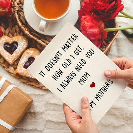 Happy Mother's Day Card for Mom from Daughter or Son