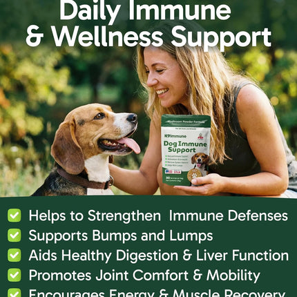 K9 Immune All-Natural Mushroom Powder for Dogs, 30 Servings