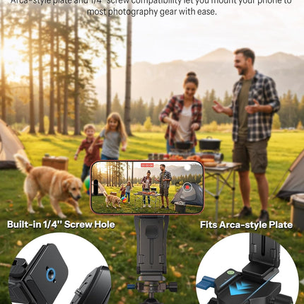 TP02-Pro Magnetic Phone Holder for Vlogging, Black