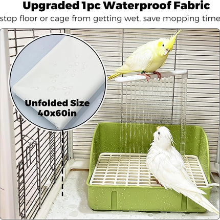 Automatic Parakeet Bird Bath with Pump