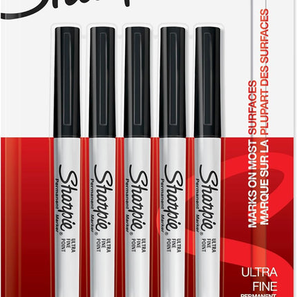 SourceToHome FuenteACasa Sharpie Permanent Markers, Ultra Fine Point, Black — Home & Lifestyle