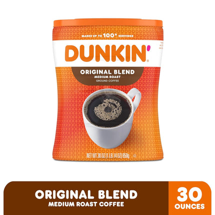 Original Blend Medium Roast Ground Coffee, 30 Oz. Canister