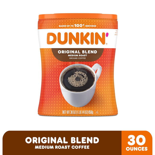 Original Blend Medium Roast Ground Coffee, 30 Oz. Canister