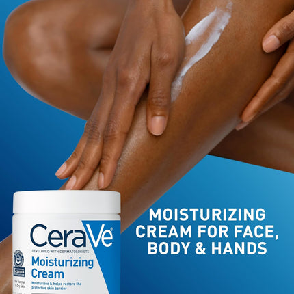 CeraVe Moisturizing Cream 19 oz – Body & Face Moisturizer fo