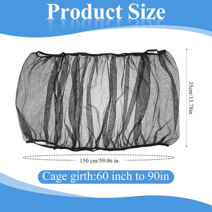 PawHaven RefugioPata 2 Pcs Bird Cage Seed Catcher, Elasticity Bird Cage Cover Seed Catcher Guard — Pet Supplies