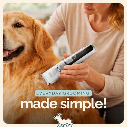 Quiet Cordless Pet Grooming Clipper Kit with Ceramic Blades