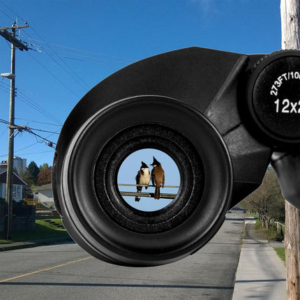 12x25 Compact Waterproof Binoculars for Adults and Kids