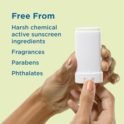 Kids Mineral SPF 50 Sunscreen Stick, Fragrance-Free, 0.5 oz