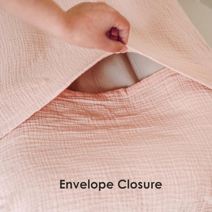 Muslin Baby Lounger Covers, 100% Cotton, Pack of 2, Pink Blossom