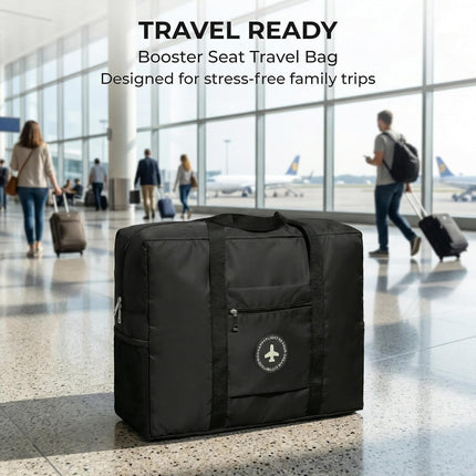 Backless Booster Seat Travel Bag in Black
