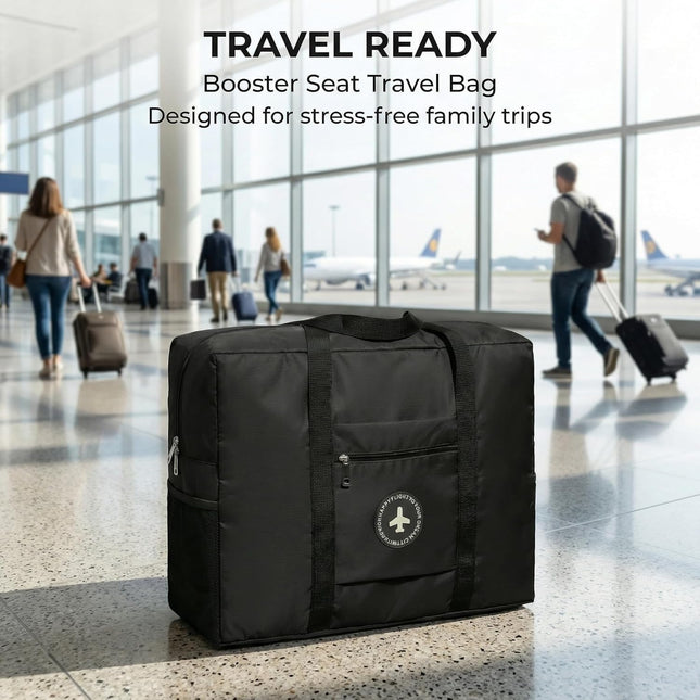 Backless Booster Seat Travel Bag in Black