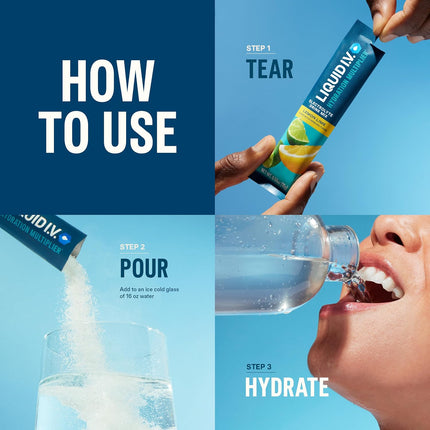 Liquid I.V. Hydration Multiplier Electrolyte Powder — Lemon Lime, 16 Servings - view 3