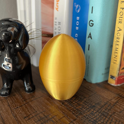 Middle Finger Easter Egg - Funny Adult Easter Gag Gift, Shiny Gold, 1 Pack