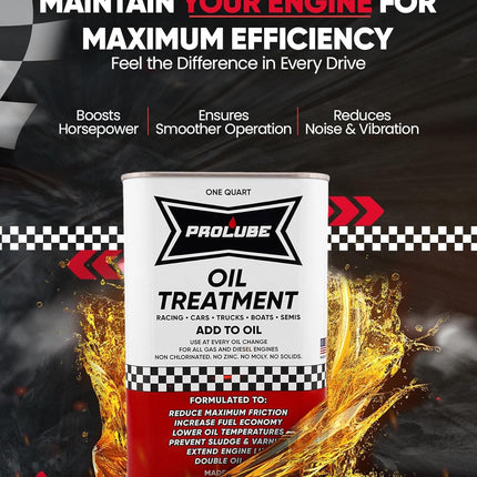 Engine Oil Treatment Additive for Gas & Diesel Engines, 1 Qt