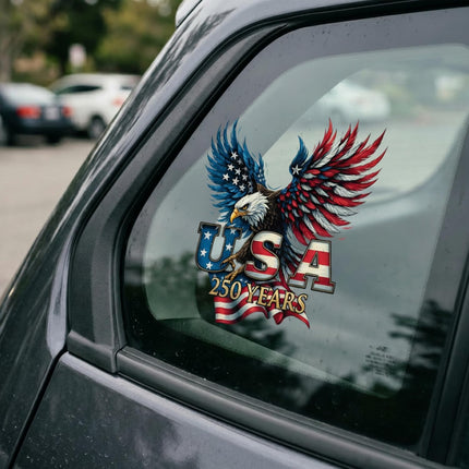 2pcs USA 250th Anniversary 1776-2026 Vinyl Car Decals