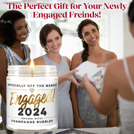 Engagement Jar Candles Gift for Couples