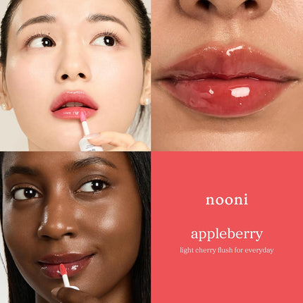 NOONI Korean Lip Oil - Appleberry — Beauty & Self-Care