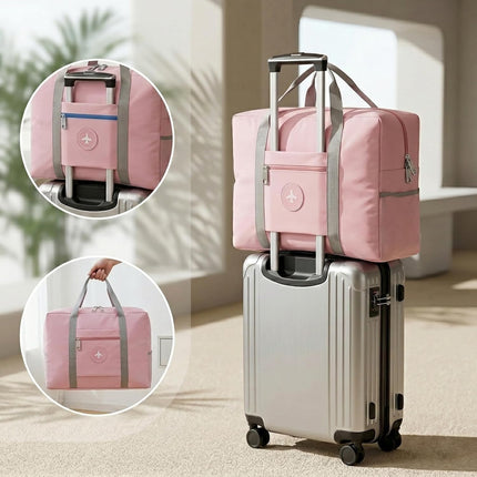 Pink Backless Booster Seat Travel Bag
